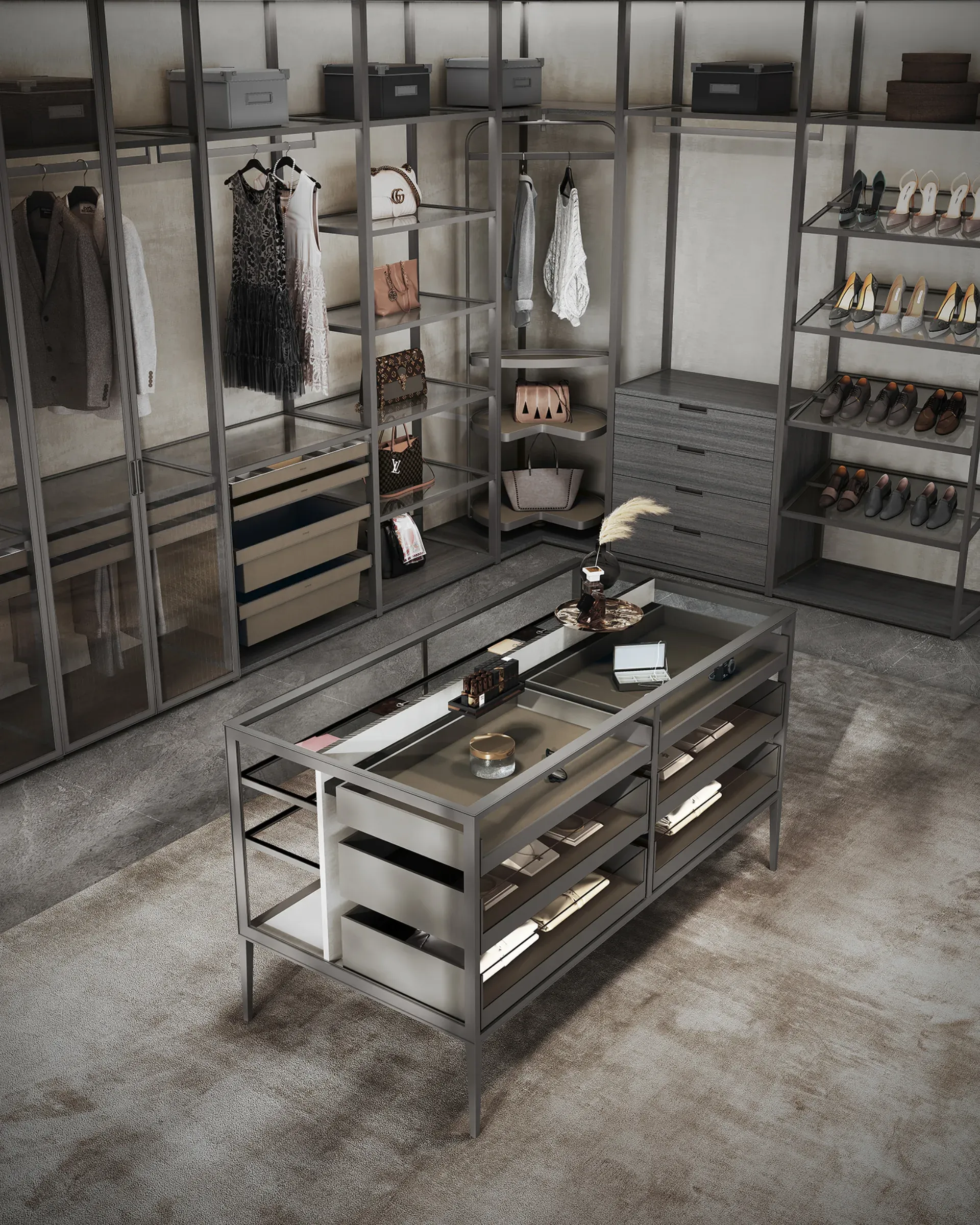 Aluminum closet system Fort Lauderdale